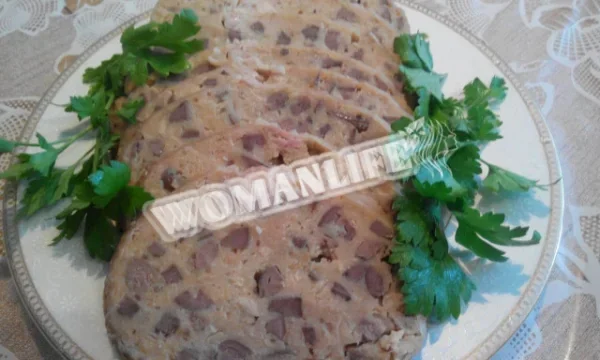 Фарширована куряча шийка