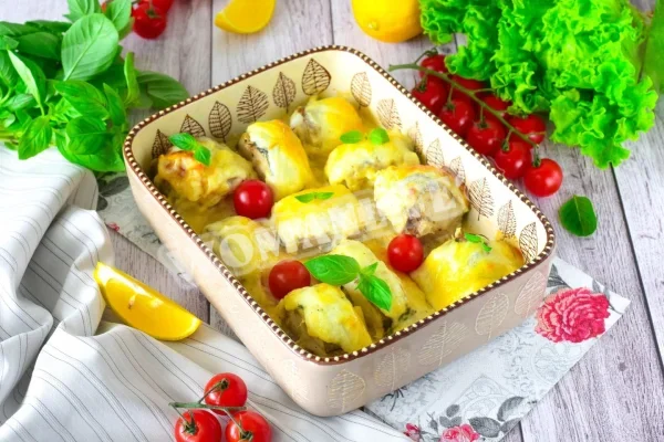 Минтай з сиром в духовці