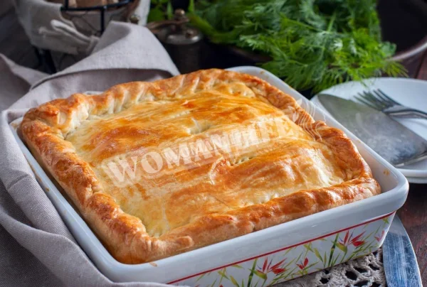 Курячий пиріг кубиками
