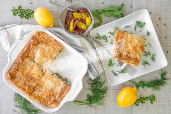 Щавлевий пиріг з листкового тіста