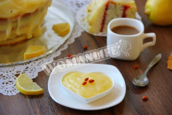 Лимонний крем для торта