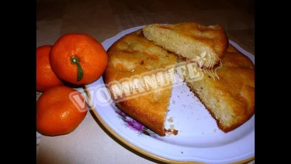 Мандариновий заливний пиріг