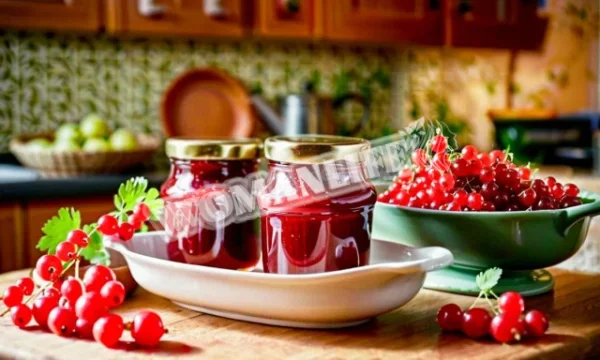 Соус до м'яса на зиму з червоної смородини