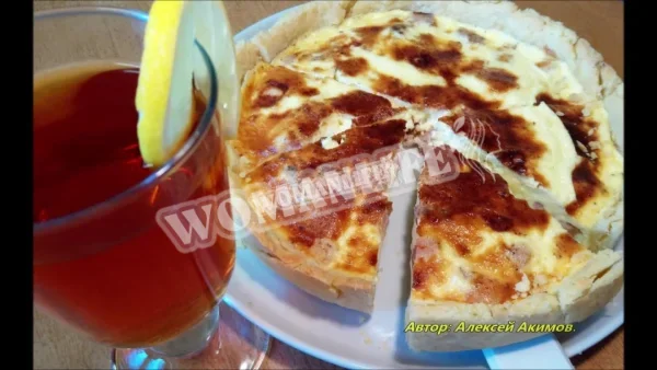 Кіш Лорен зі свинячої грудки з сиром