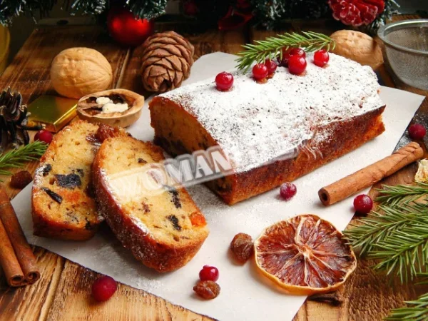 Різдвяний пиріг із сухофруктами