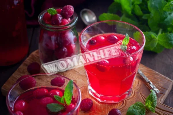 Заморожений журавлинний сік