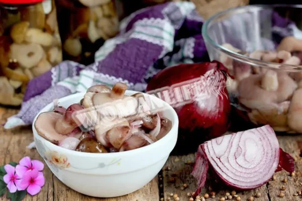 Масло, мариноване з цибулею