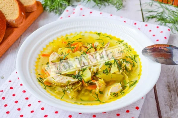 Розсольник з куркою класичний