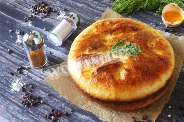 Рибний пиріг з рисом