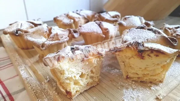 Італійські тістечка soffioni, лимонний крем з рікоттою