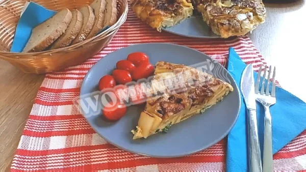 Іспанська картопляна коржик з часником