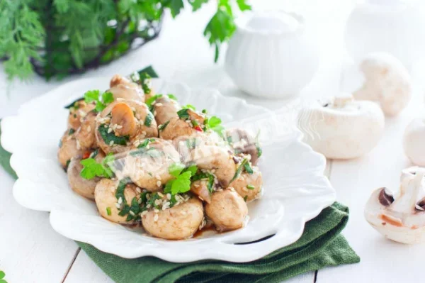 Мариновані шампіньйони по-корейськи