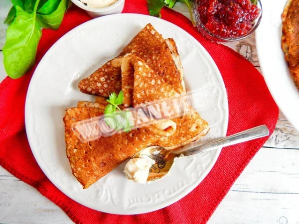 Млинці з лляного борошна