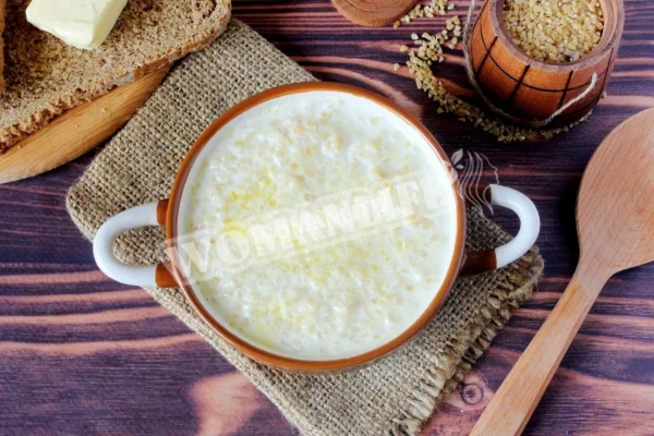 Пшенична каша на молоці в мультиварці