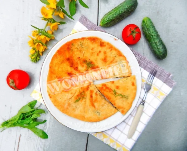 Хліб з начинкою на сковороді