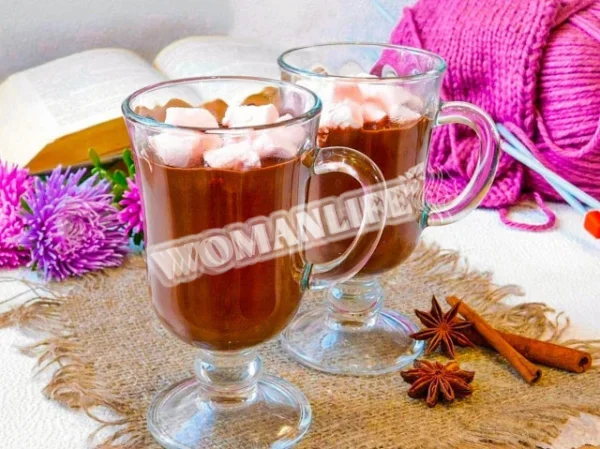 Домашній гарячий шоколад з какао