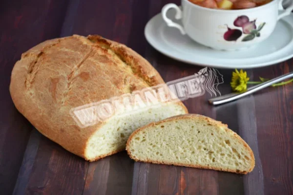 Пісний хліб у печі