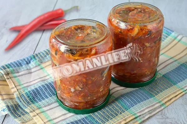 Салат зі кількою на зиму