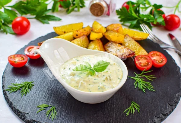 Соус з майонезом і солоними огірками