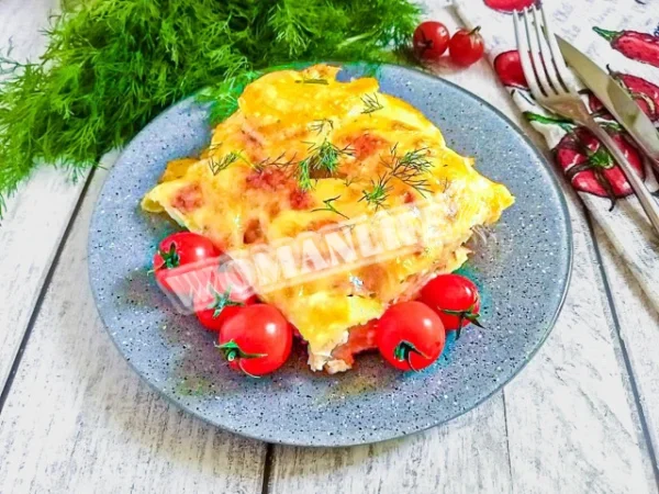 Запіканка з картоплею і курячим філе