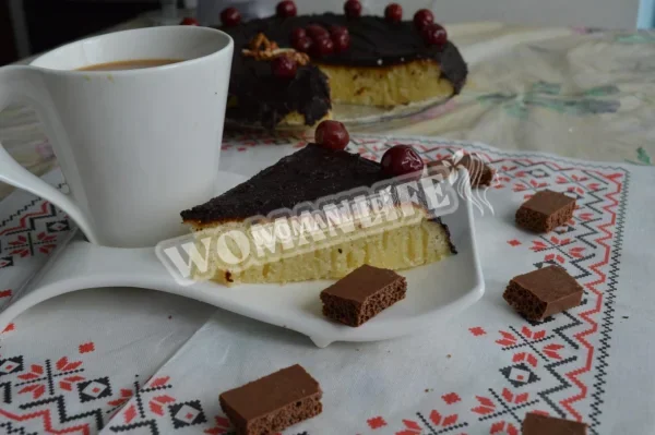 Манник на кефірі і сметані на сковороді