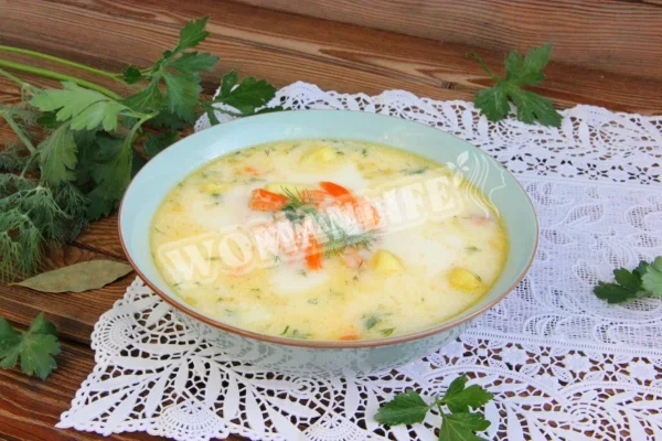 Суп з голови форелі з вершками