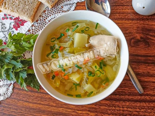 Розсольник з капустою