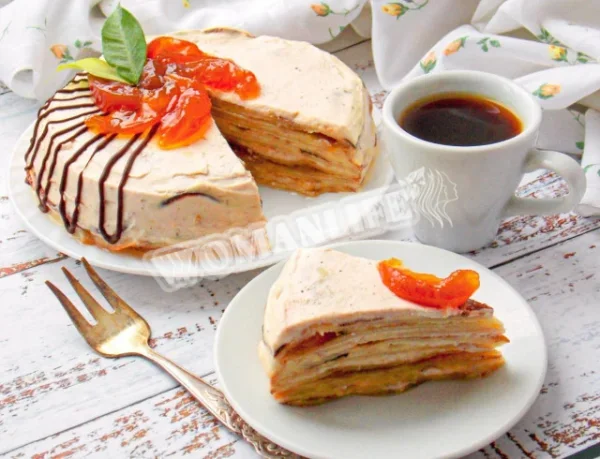 Млинцевий торт на сметані