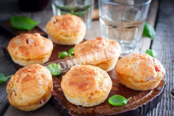 Мафіни з сиром і шинкою