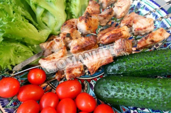 Шашлык в электрошашлычнице