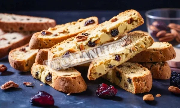 Біскотті з родзинками та горіхами