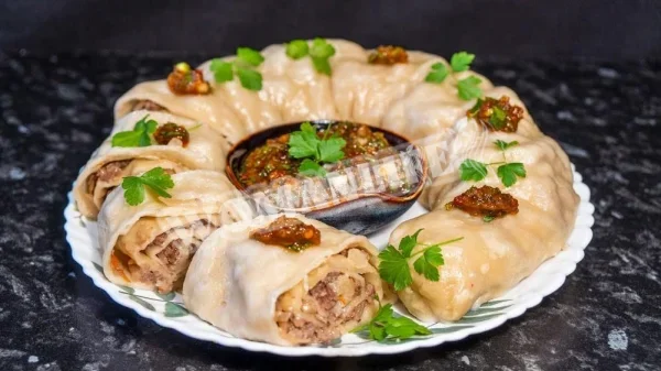 Рулет ханум з начинкою з фаршу