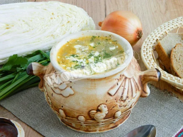 Щі з пекінською капустою
