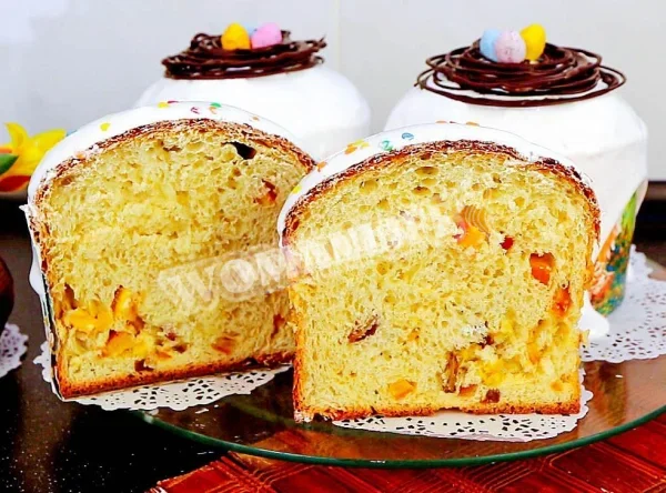 Паска з кремом і сухими дріжджами