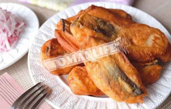 Горбуша в клярі з кукурудзяного крохмалю