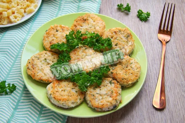 Рибні котлети з риби з рисом