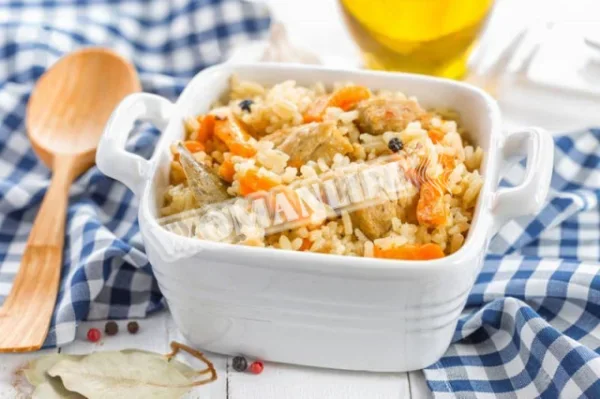 Плов з курки з морквою