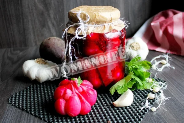 Маринувати часник з буряком