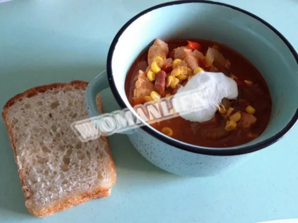 Курка чилі з сезонними овочами