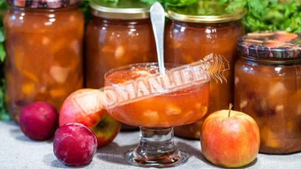 Варення з яблук і груш зі сливами і персиками