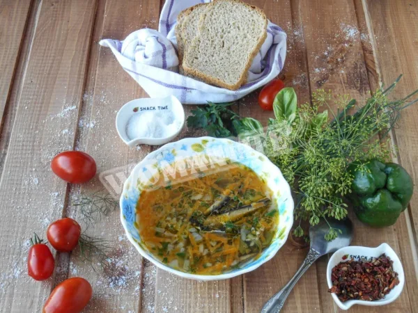 Суп зі шпротами