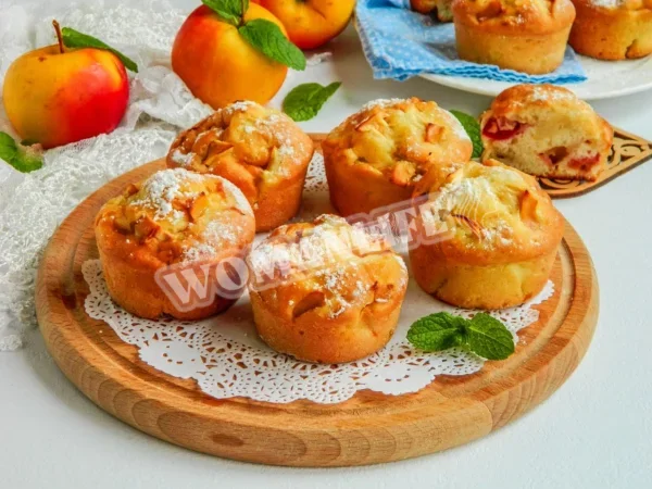 Мафіни з яблуками Кекси Шарлотта