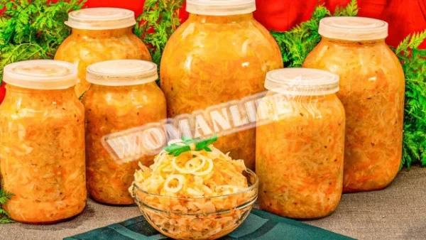 Капуста з морквою на зиму