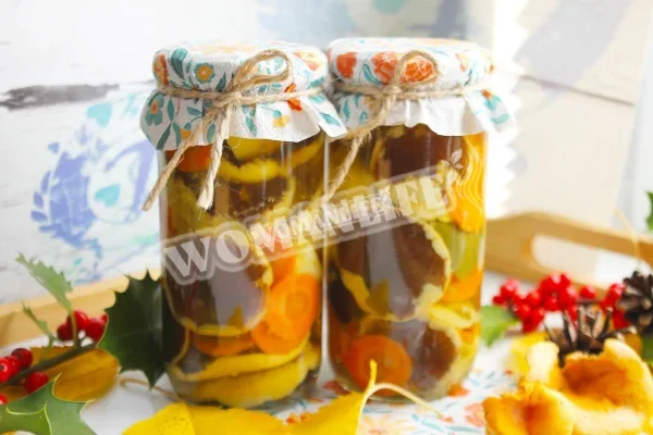 Мариновані опеньки з морквою на зиму