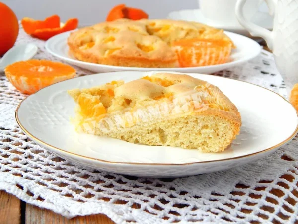Мандариновий заливний пиріг