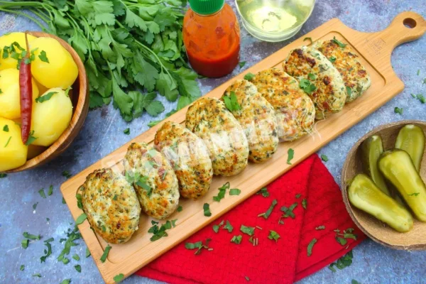 Курячі котлети з солоними огірками