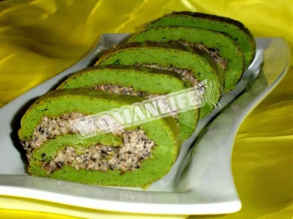 Зелено-презелений рулет для закуски