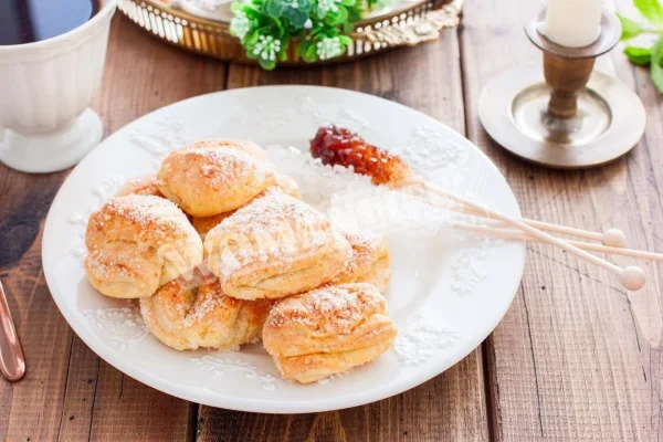Сирне печиво Гусячі лапки на маргарині