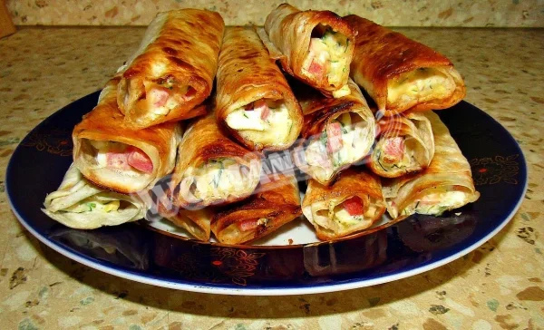 Лаваш смажений зі змішаною начинкою