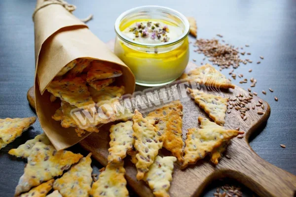 Лляне печиво з насінням льону